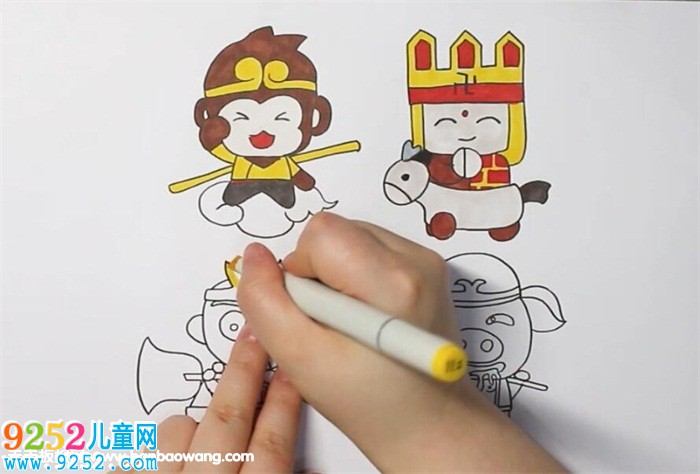 西游記師徒四人<a href=http://www.inspiredelm.com/jianbihua/ target=_blank class=infotextkey>簡筆畫</a>