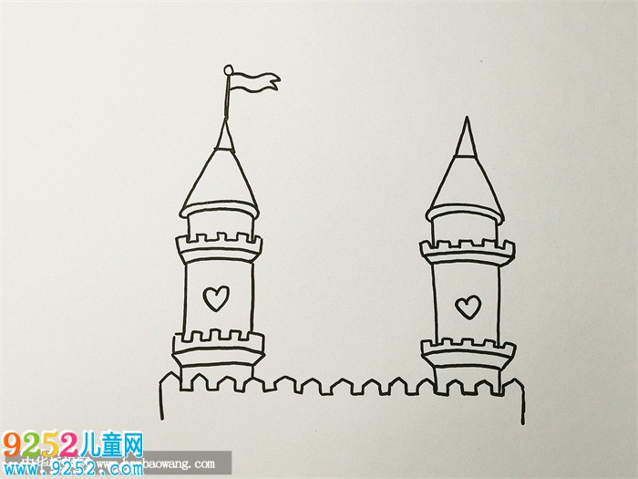 迪士尼城堡<a href=http://www.inspiredelm.com/jianbihua/ target=_blank class=infotextkey>簡(jiǎn)筆畫</a>教程