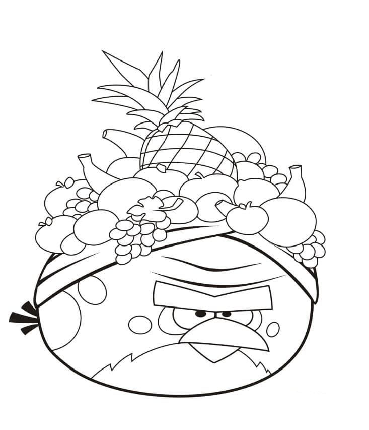 頭頂水果的怒鳥紅憤怒的小鳥<a href=http://www.inspiredelm.com/jianbihua/ target=_blank class=infotextkey>簡筆畫</a>