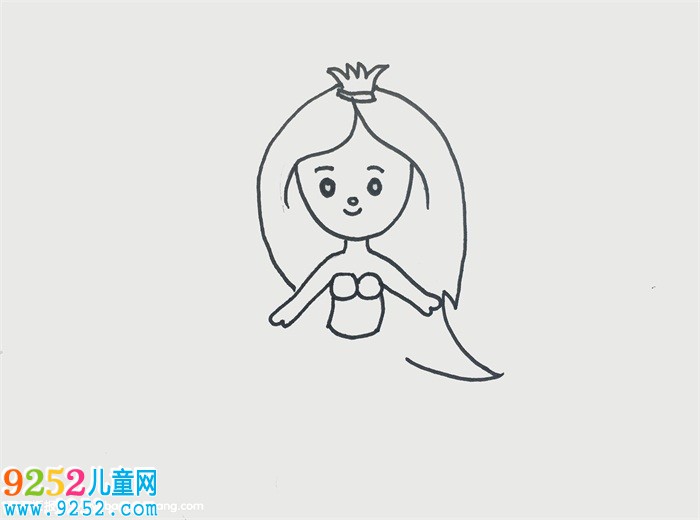 簡單美人魚的畫法