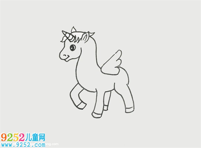 簡單獨角獸畫法