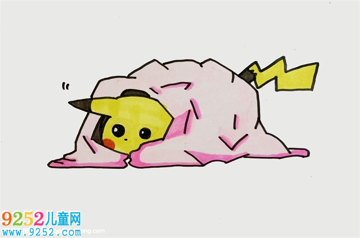 皮卡丘的尾巴怎么畫