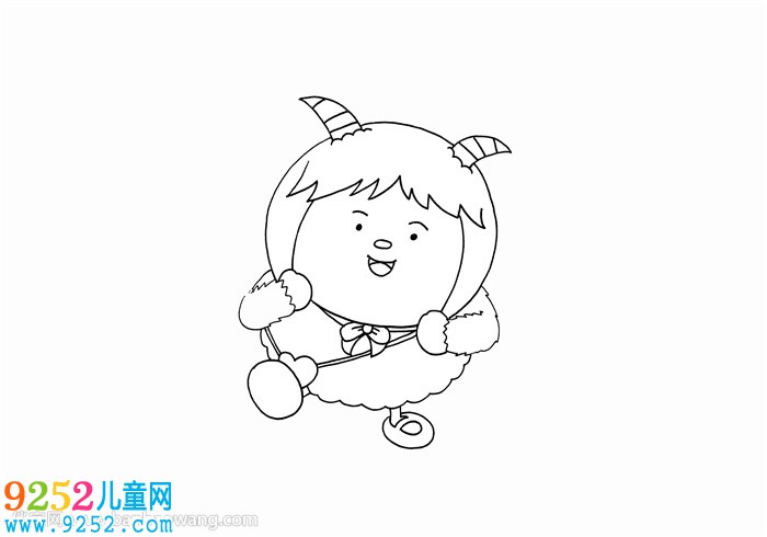 暖羊羊怎么畫
