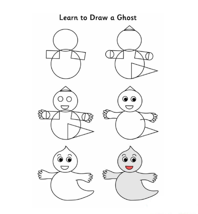 幽靈怎么畫萬圣節(jié)<a href=http://www.inspiredelm.com/jianbihua/ target=_blank class=infotextkey>簡筆畫</a>教程
