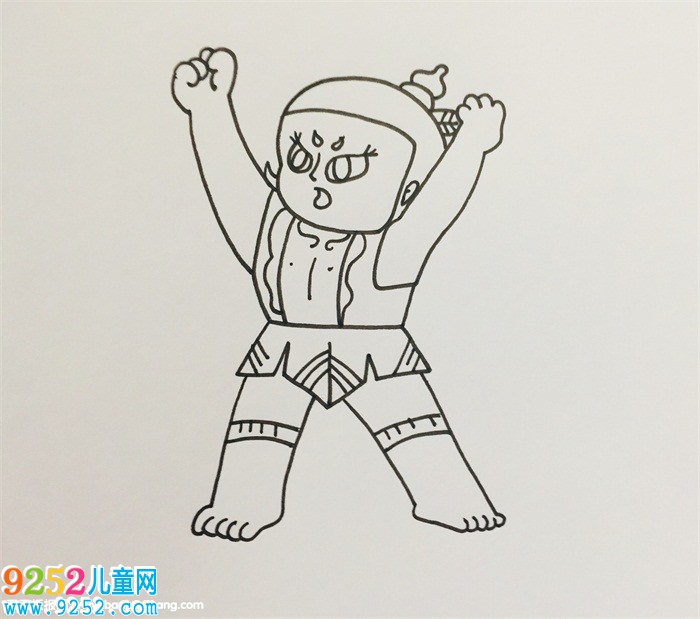 葫蘆娃簡單畫法