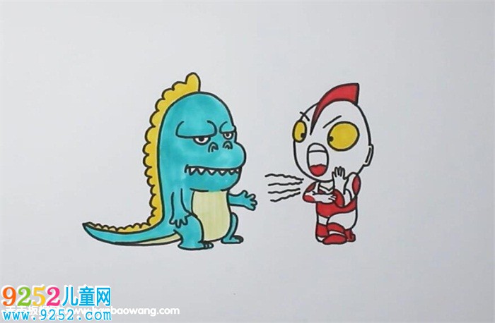 奧特曼打怪獸<a href=http://www.inspiredelm.com/jianbihua/ target=_blank class=infotextkey>簡(jiǎn)筆畫</a>