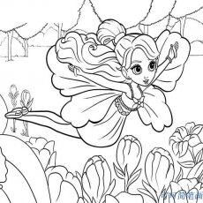 卡通動(dòng)漫簡(jiǎn)筆畫之漂亮的花仙子