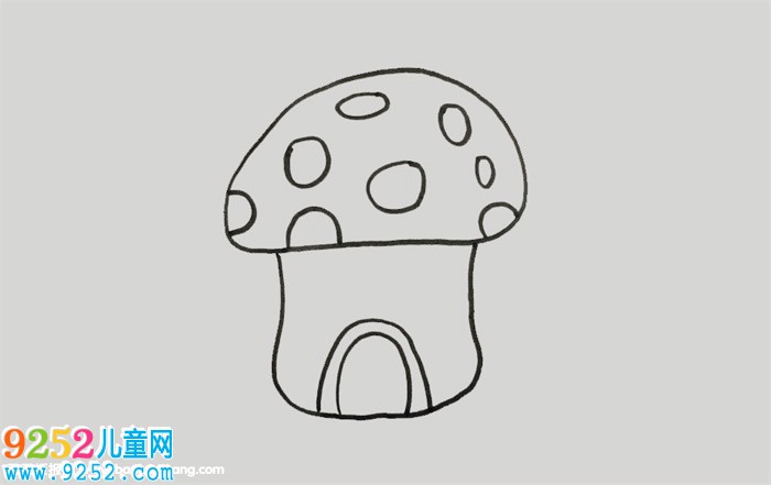 蘑菇房怎么畫