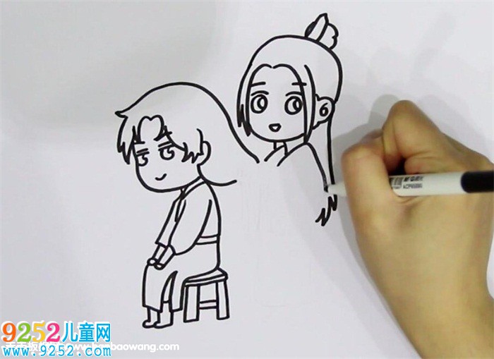 謝憐花城Q版<a href=http://www.inspiredelm.com/jianbihua/ target=_blank class=infotextkey>簡(jiǎn)筆畫(huà)</a>