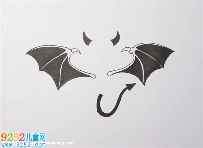 惡魔翅膀怎么畫(huà)