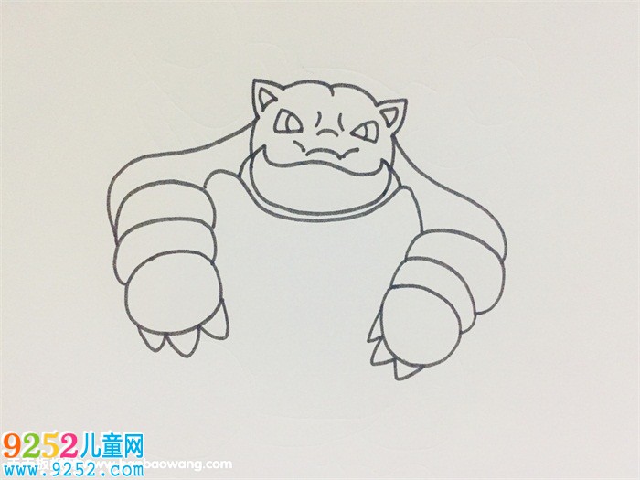如何畫水箭龜