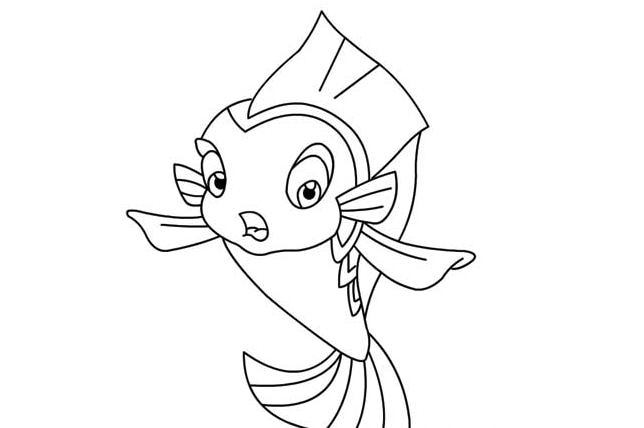 小鯉魚泡泡-卡通動漫人物簡筆畫