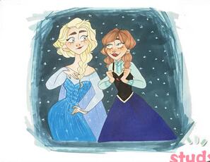 冰雪奇緣簡筆畫