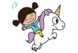 騎獨(dú)角獸的小女孩簡(jiǎn)筆畫(huà)畫(huà)法 卡通人物簡(jiǎn)筆畫(huà)教程