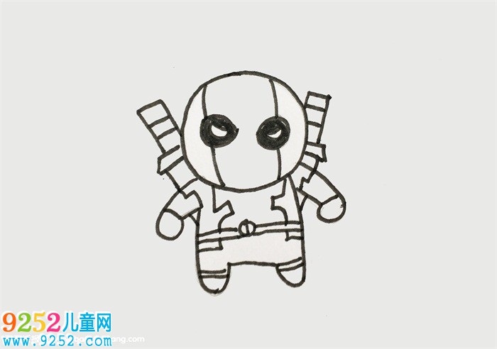 死侍全身怎么畫