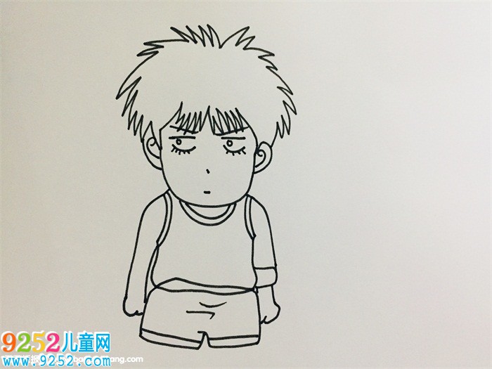 流川楓<a href=http://www.inspiredelm.com/jianbihua/ target=_blank class=infotextkey>簡筆畫</a>教程