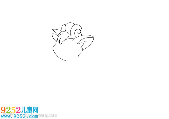 可愛的九尾狐怎么畫