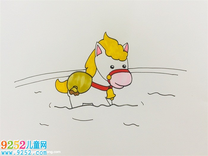 怎么畫小馬過河