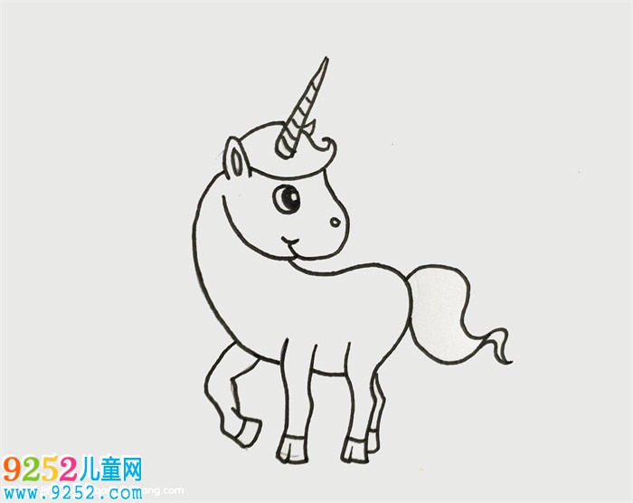 可愛的小獨(dú)角獸怎么畫
