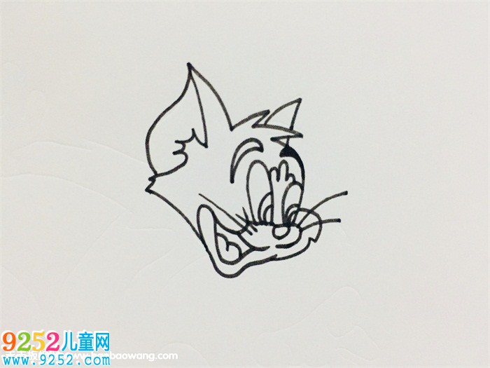 湯姆貓<a href=http://www.inspiredelm.com/jianbihua/ target=_blank class=infotextkey>簡筆畫</a>步驟