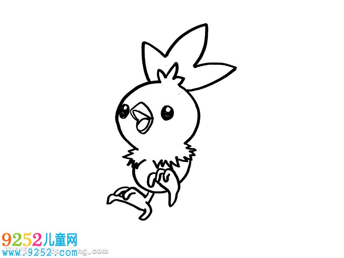 火稚雞怎么畫