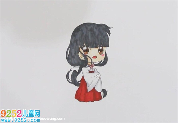 犬夜叉桔梗怎么畫