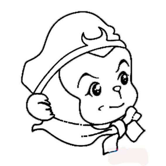 孫悟空簡(jiǎn)筆畫兒童動(dòng)漫人物簡(jiǎn)筆畫
