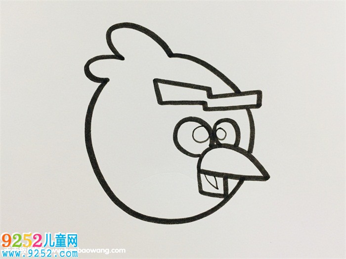 憤怒的小鳥簡單畫法