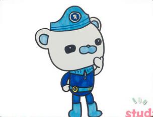 巴克隊長簡筆畫