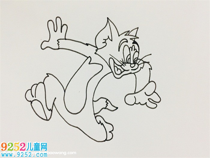 湯姆貓<a href=http://www.inspiredelm.com/jianbihua/ target=_blank class=infotextkey>簡筆畫</a>步驟