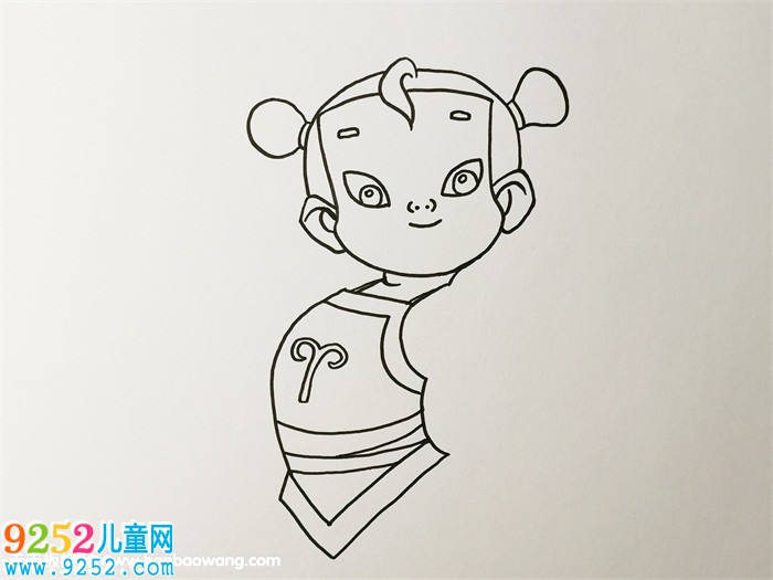 哪吒<a href=http://www.inspiredelm.com/jianbihua/ target=_blank class=infotextkey>簡筆畫</a>步驟
