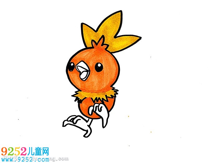 火稚雞怎么畫