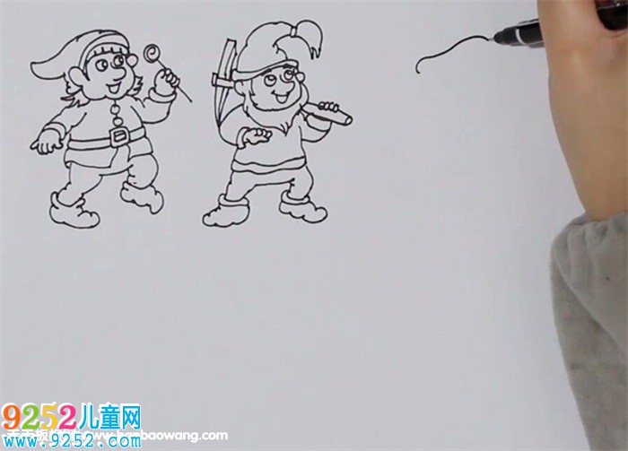 七個(gè)小矮人<a href=http://www.inspiredelm.com/jianbihua/ target=_blank class=infotextkey>簡筆畫</a>