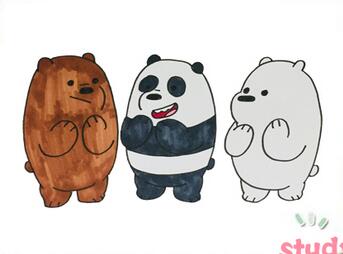 咱們裸熊簡筆畫
