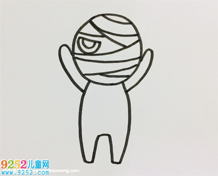 簡單的木乃伊怎么畫