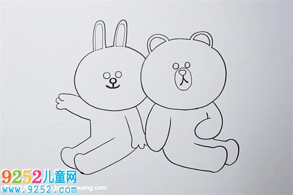 布朗熊和可妮兔<a href=http://www.inspiredelm.com/jianbihua/ target=_blank class=infotextkey>簡筆畫</a>