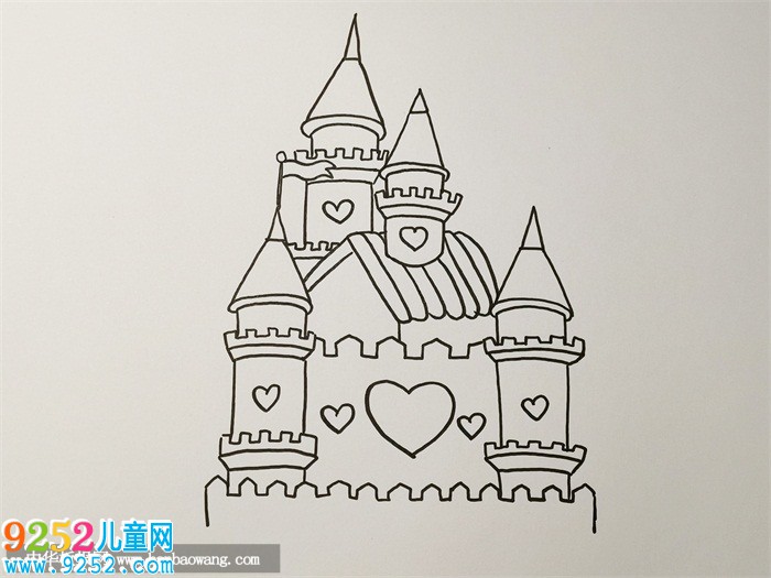 迪士尼城堡<a href=http://www.inspiredelm.com/jianbihua/ target=_blank class=infotextkey>簡(jiǎn)筆畫</a>教程