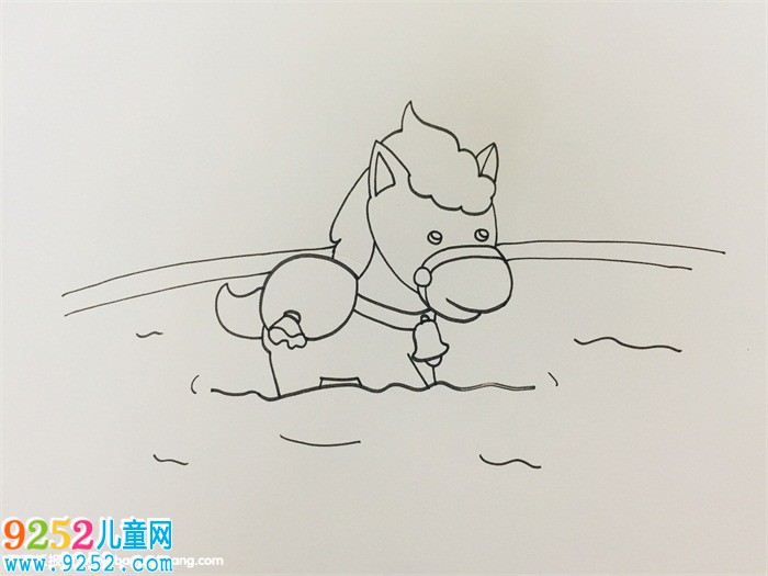 怎么畫小馬過河