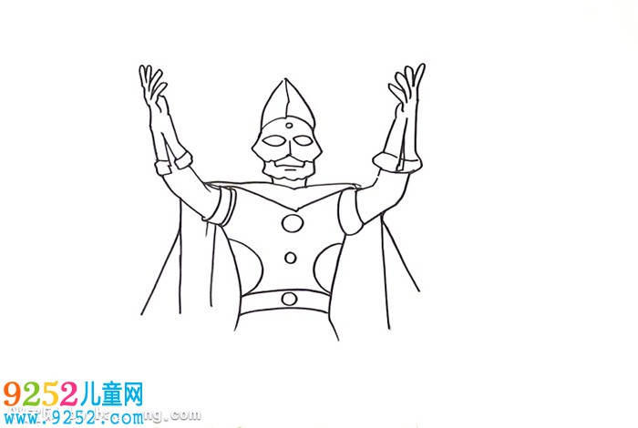 怎么畫奧特曼之王