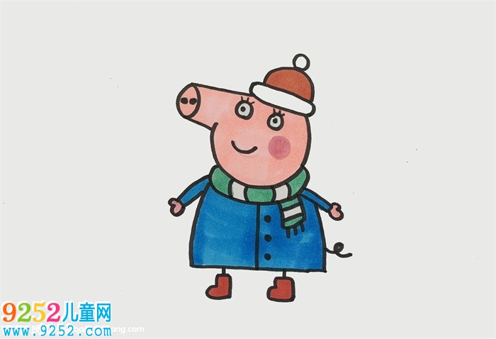 佩琪怎么畫一步一步教