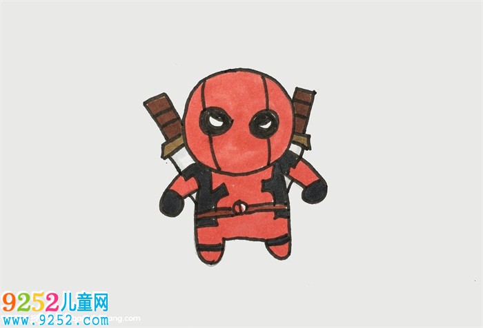 死侍全身怎么畫