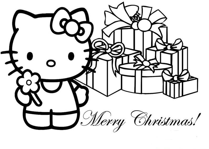 慶祝圣誕節(jié)的凱蒂貓<a href=http://www.inspiredelm.com/jianbihua/ target=_blank class=infotextkey>簡(jiǎn)筆畫</a>圖片大全