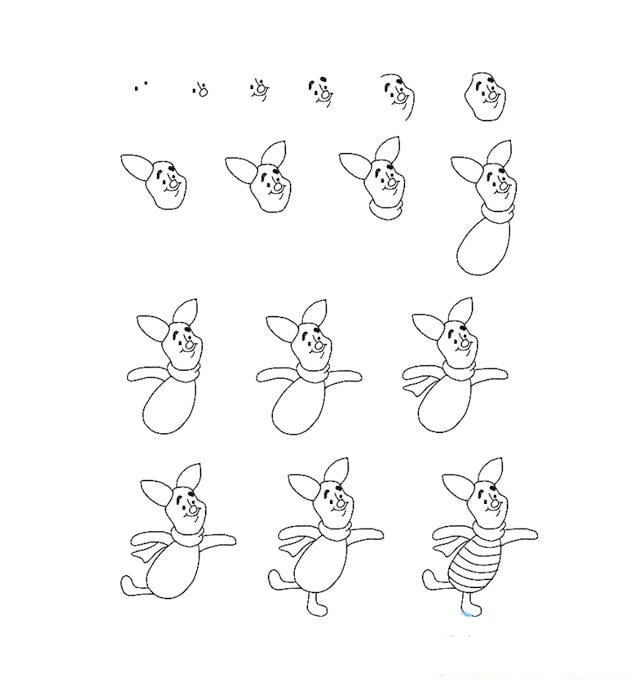 粉紅小豬皮杰卡通<a href=http://www.inspiredelm.com/dongman/ target=_blank class=infotextkey>動(dòng)漫</a><a href=http://www.inspiredelm.com/jianbihua/ target=_blank class=infotextkey>簡(jiǎn)筆畫</a>教程