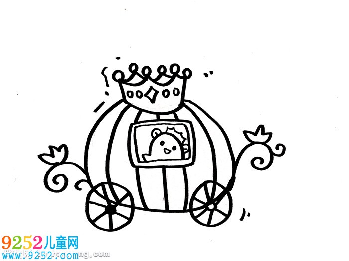 南瓜車怎么畫