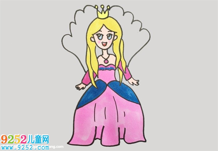 芭比公主怎么畫
