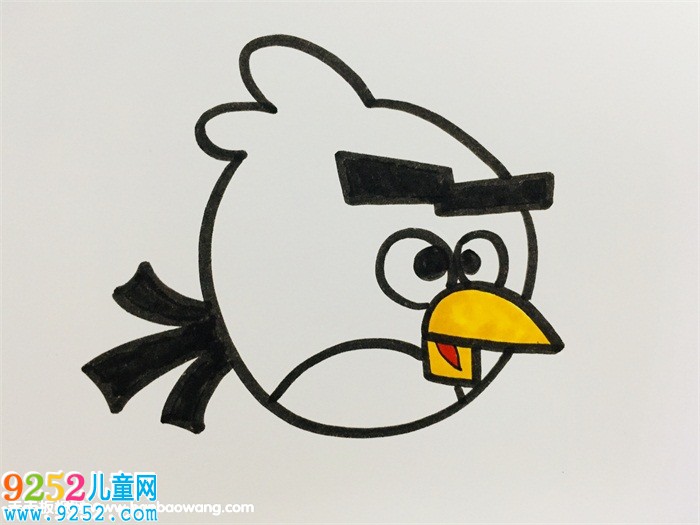 憤怒的小鳥簡單畫法