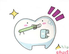 卡通牙齒怎么畫？