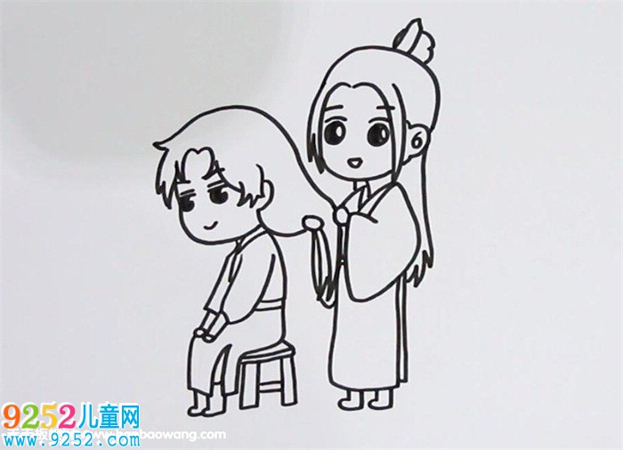 謝憐花城Q版<a href=http://www.inspiredelm.com/jianbihua/ target=_blank class=infotextkey>簡(jiǎn)筆畫(huà)</a>