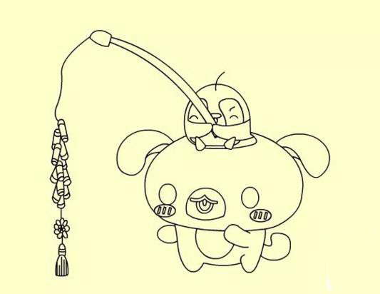 放鞭炮的熊怎么畫_放鞭炮的熊<a href=http://www.inspiredelm.com/jianbihua/ target=_blank class=infotextkey>簡筆畫</a>畫法步驟教程