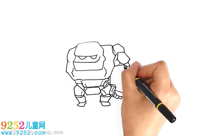戈侖石人怎么畫
